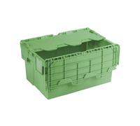 VFM 360330 Attached Lid Container, 54 L, Green