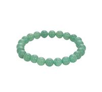 Green Aventurine Bracelet for Wealth and Prosperity - 8mm Beaded, Attract Success and Money, Crystal Gifts for Women Men, Elastic Adjustable Size