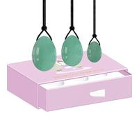 Green Aventurine Yoni Egg Kege Ball 100% Natural Jade Eggs Women Kegel Exerciser Drilled and Undrilled Feminine Balls-Drilled Egg with Box