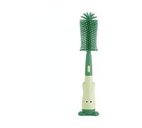 Green Baby Silicone Bottle Brush Dummy Brush Pipette Brush Three-in-One Bottle Cleaning