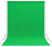 Green Backdrop 6x8ft - Professional Green Screen for Photography, Video Production, Live Streaming, & Photoshoots, Wrinkle-Free, Opaque, Machine Washable, Reusable, Easy Setup