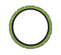 Green Background Panda Thickened Steering Wheel Cover â€“ Durable, Non-Slip Car Steering Wheel Cover With Full-Print Design â€“ Universal Fit For Cars, Suvs, Trucks And Atvs