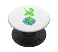 GREEN BALLOON DOG SAVING THE WORLD PopSockets Adhesive PopGrip