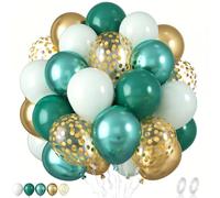 Green Balloons 100 Pieces, 30cm Green Balloon Party Decoration (Green)