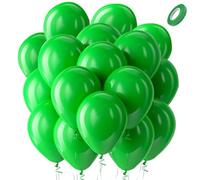 Green Balloons, 50 PCS 12 Inch Latex Party Balloons Matte Helium Balloon for St. Patrick's Day Dark Green Themed Wedding Graduation Birthday Party Backdrop Theme Party Decorations