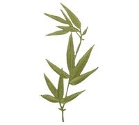 Green Bamboo Leaf Cloth Patch for Jackets and Pants, Sew-on | Rayon Applique with Gradient Colour, Chic Shape for Sewing Beginners, Costume Designers, Fashion Upcycling