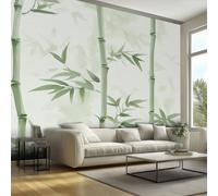 Green Bamboo Pattern Wallpaper - Natural Leaf Wall Paper, Bamboo Home Decor, Non-Woven Waterproof Print Wallpapers for Bedroom Living Room, Feature Walls Mural 150x105 cm - RvX03