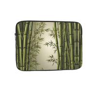 Green Bamboo Printed 13 inch Laptop Case, Business/Office Commuter Laptop Case