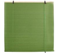 Green Bamboo Roller Blinds Customizable Roman Blinds,Natural Bamboo Roller Shades Blackout Window Shades with Lift Anti-Uv Privacy Decorative Curtain