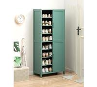 Green Bamboo Shoe Rack Cabinet Free Standing Shoe& Space-Saving Sto for Entryway Hallway & Closet - 60 * 32 * 140cm Eco-Friendly Design