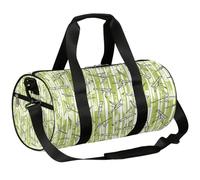 Green Bamboos Sports Gym Bag Duffel Bags Workout Lightweight Shoulder Weekender Bag Travel Duffel Bag for Men Women(Bamboos Stripes), Green Bamboos, 17.6(L) x 9(W) x 9(H) inch