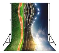 Green Baseball Field Backdrop Print Backdrop For Photoshoot, Photo Backdrop Background Curtain For Photography Portraits(No Stand)