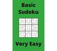 Green Basic Sudoku Book, 9x9 Puzzles, 100 Pages, 5x8, Very Easy