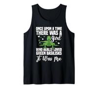 Green Basilisk Lizard Lover Exotic Reptile Keeper Tank Top