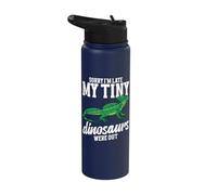 Green Basilisk Owner Lizard Keeper Sorry Late Green Basilisk Stainless Steel Insulated Water Bottle