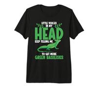 Green Basilisk Owner Lizard Lover Voices Green Basilisk Premium T-Shirt