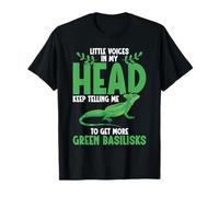 Green Basilisk Owner Lizard Lover Voices Green Basilisk T-Shirt