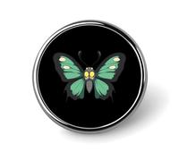 Green Bat Moth Butterfly Metal Round Badge Pattern Printed Button Badge Personalized Circle Badges 1"