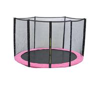 Green Bay 6FT Foot Replacement Trampoline Pad & Net SET | Pink UV Resistant PVC Top Safety Guard Spring Cover Padding Pads | Safety Enclosure Net Surround Outdoor Netting
