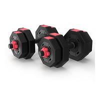 Green Bay Cement Weight Plates Dumbbell Barbell 15 Kg Adjustable with Bars