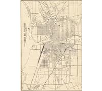 Green Bay Map Journal: Vintage 1950 Map of Green Bay Notebook