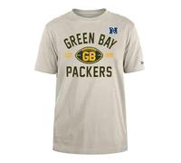 GREEN BAY PACKERS New Era Cap NFL Regular T-Shirt Distressed Screenprint Team Graphic Stone Unisex