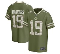 Green Bay Packers NFL American Football Jersey Camo Foundation Fanatics Grey