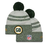 Green Bay Packers Sideline Historic Cuffed Pom Knit Hat
