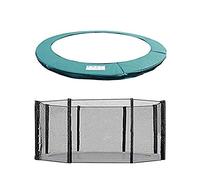 Green Bay Trampoline Replacement Safety Spring Cover Padding Pad + Safety Net Enclosure Surround 13FT Green