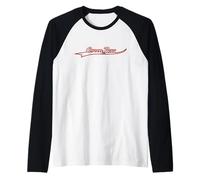 Green Bay Wisconsin Lake Side Vintage Varsity Distressed Raglan Baseball Tee