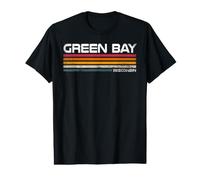 Green Bay Wisconsin Retro Stripes Vintage City Design Value Graphic T-Shirt