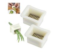 Green Bean Slicer,Stainless Steel Bean Slicer,French Style Green Bean Cutter,Multipurpose Beans Cutter,French Bean Slicer Bean Grater,Long Bean Shredder Stringer Kitchen Gadget for Cooking Prep