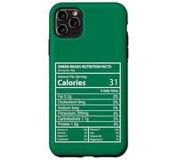 Green Beans Nutrition Facts Panel Minimal Typography Design Case for iPhone 11 Pro Max
