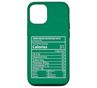 Green Beans Nutrition Facts Panel Minimal Typography Design Case for iPhone 12/12 Pro