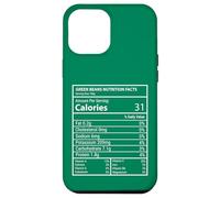 Green Beans Nutrition Facts Panel Minimal Typography Design Case for iPhone 12 Pro Max