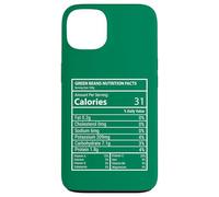 Green Beans Nutrition Facts Panel Minimal Typography Design Case for iPhone 13