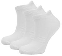 Green Bear Bamboo WhiteTrainer Sports Cushioned Sole-Soft Antibacterial-3 Pack
