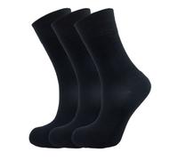 Green Bear Unisex Bamboo Black Colour Socks-Size 3-5 Cushioned Sole - Soft & Antibacterial - 3 Pack