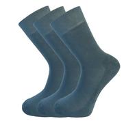 Green Bear Unisex Bamboo Raf Blue Colour Socks-Size 9-11 Cushioned Sole - Soft & Antibacterial - 3 Pack