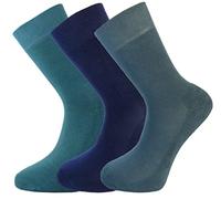Green Bear Unisex Bamboo Socks Multi Colour Pack 6-8 - Cushioned Sole - Soft & Antibacterial - 3 Pack