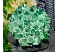 Green Beautiful Ghost Crystal Cluster Ornaments (Size : 300-350g) Gemstone Stone