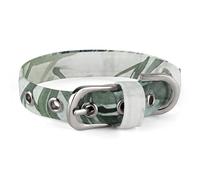 Green Bird Painting Dog Collar with Buckle Adjustable Martingale Pet Collars Cute Female Male Puppy Collar Soft Waterproof Cat Collars for Small Medium Dogs