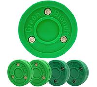 Green Biscuit 4 Pack | 2 Loops & 2 Shooters | Out Ice Shooting, Handling and Passing Smart Pucks
