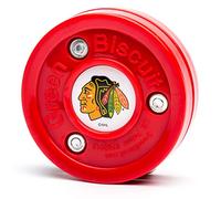 Green Biscuit NHL Teams Original Passing/Handling Training Puck (Chicago Blackhawks) - Off-Ice/Street Hockey Puck