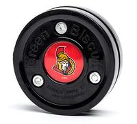 Green Biscuit NHL Teams Original Passing/Handling Training Puck (Ottawa Senators) - Off-Ice/Street Hockey Puck