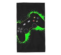 Green Black Gaming Controller Orange Outline Hand Towels Ultra Soft Face Towel Microfiber Highly Absorbent Towel Washcloths for Bathroom Kitchen Gym and Spa 16 X 27.5 Inch