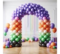 Green black purple orange Balloon Arch Kit, 60 pcs Balloon Garland Arch Set For Birthday Party Decoration, Wedding, Baby Shower, Bridal Shower Graduation Party Anniversary Occasions