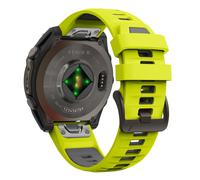 (Green Black, QuickFit 26mm) 1:1 Fenix8 Watch Band For Garmin Fenix 8 47mm 51mm E 7 7X 6 6X 5 5X/Epix Pro/Enduro 3 QuickFit 22mm 26mm Silicone Strap Bracelet