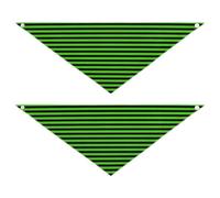 Green Black Strips Dog bandanas bulk Unique Shape Adjustable Fit Bib Handkerchief Cute Pet Accessories for Dogs Cats M
