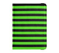 Green Black Strips Leather passport book holder for travel Wallet Combo Passport Holder Case for men Waterproof